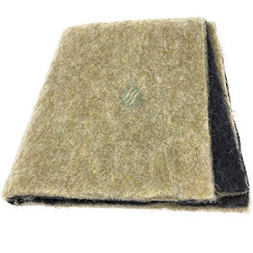 Solution Ahead - Filtre Universel en Fibres Naturelles et Charbon Actif Pour Hotte, 47x57 cm, Fabriqué en France, Adaptable Par Découpe Simple, Compostable