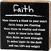 Primitives by kathy 112129 faith block sign 4 inch square  urban country home decor