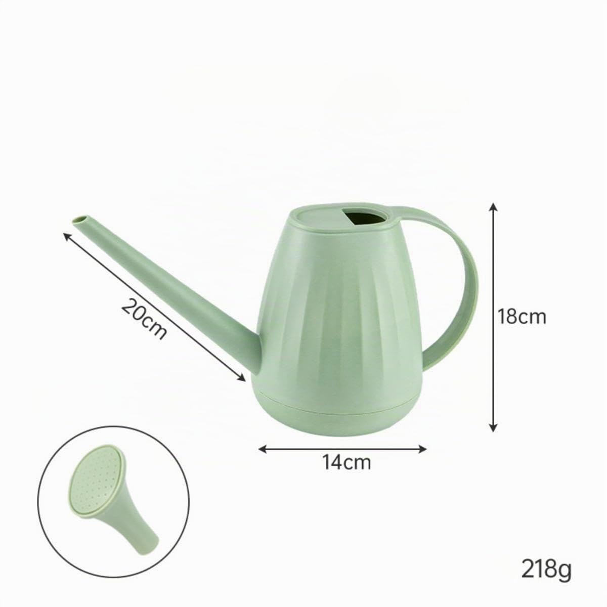 Regadera de 2L con práctico Mango ergonómico, Herramientas de jardinería, regadera de jardín para Flores, Planta de riego para Interiores y Exteriores, Verde