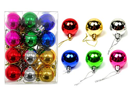 ALIMITOPIA 24pcs Christmas Ball Baubles 1.2 inches...