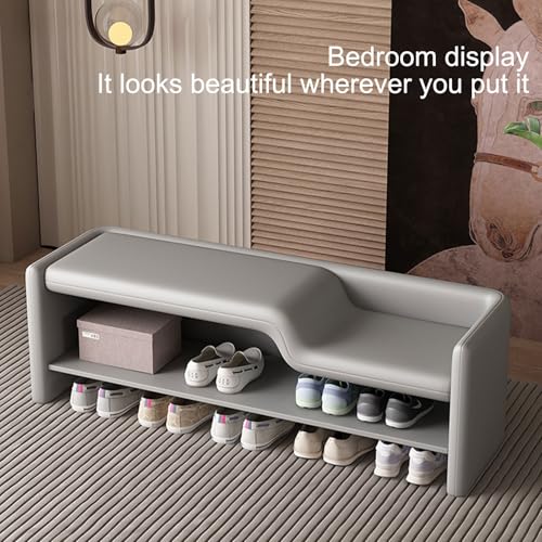 JHDXL Vertical Shoe Rack, Tall Narrow Shoe, Shoe Organizer, Freestanding Wooden Shoe Shelf, Tower for Boots, Sneakers, Heels, for Entryway,Hallway,Closet(Gray,100cm/39.3in)