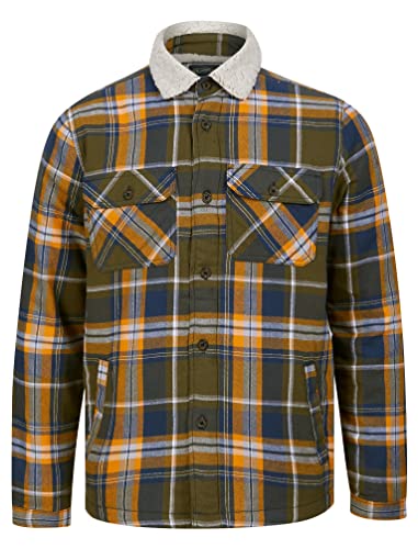 Tokyo Laundry Retford Veste polaire à carreaux pour homme, Hess - Vert, L Cover