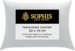Travesseiro Macio 50X70cm Fibra Siliconada Antialérgico Anti Ácaro Toque Macio Pluma Capa de Algodão Percal Lavável na Máquina de Lavar 180 fios Suporte Macio Tecido Matelassê Perfil Médio (1)