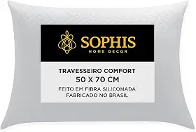 Travesseiro Macio 50X70cm Fibra Siliconada Antialérgico Anti Ácaro Toque Macio Pluma Capa de Algodão Percal Lavável na Máquina de Lavar 180 fios Suporte Macio Tecido Matelassê Perfil Médio (1)