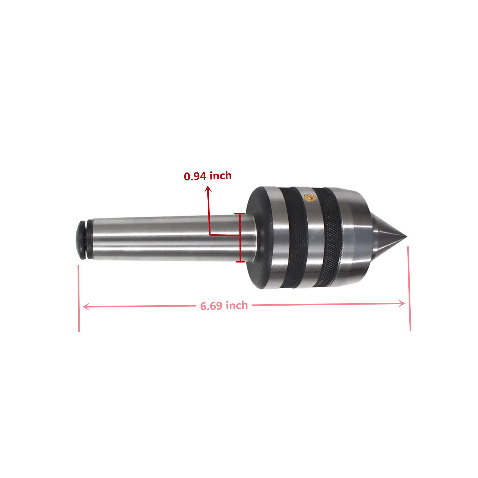 MT1 Live Center Morse Taper 1MT Triple Bearing Lathe Medium Duty CNC 0.0002 - View #6