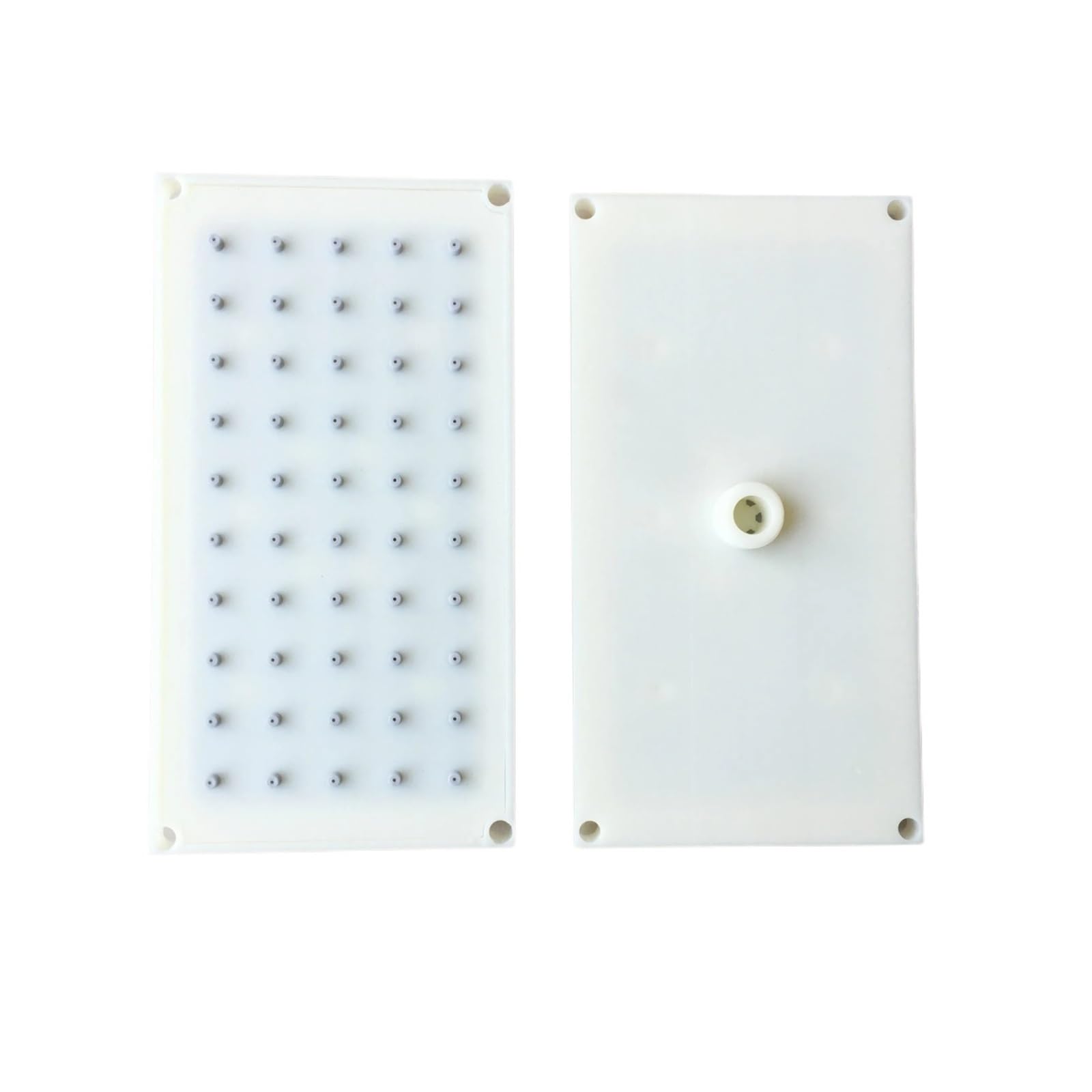 Pommeau de douche rectangulaire 5x10 trous buse supérieure de rénovation