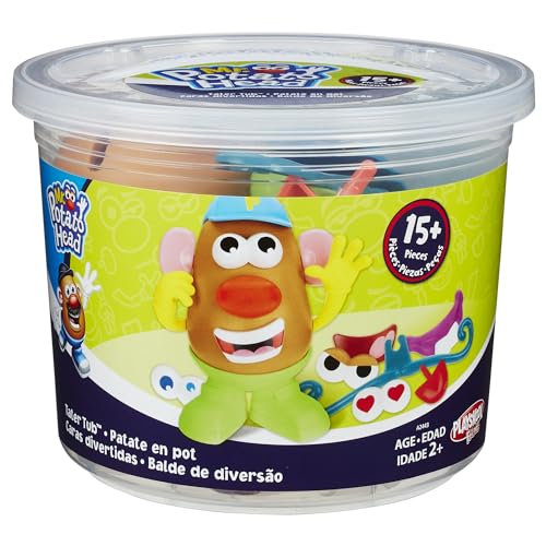Image of Mr. Potato Head Tater Tub Toy, Potato Head Set for Kids 2 Years and Up, Includes 17 Parts and Pieces, Toddler Toys