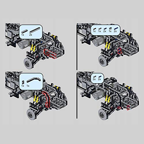 LICI 2.4Ghz/APP RC Technik Geländer für Geländefahrzeuge Modell, 5360 Teile Klemmbausteine Kompatibel mit Lego Technic – Bild 7