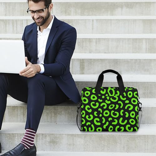 Bolso Maletín para Laptop 15.6 pulgadas Leopardo Verde Neón miniatura 3