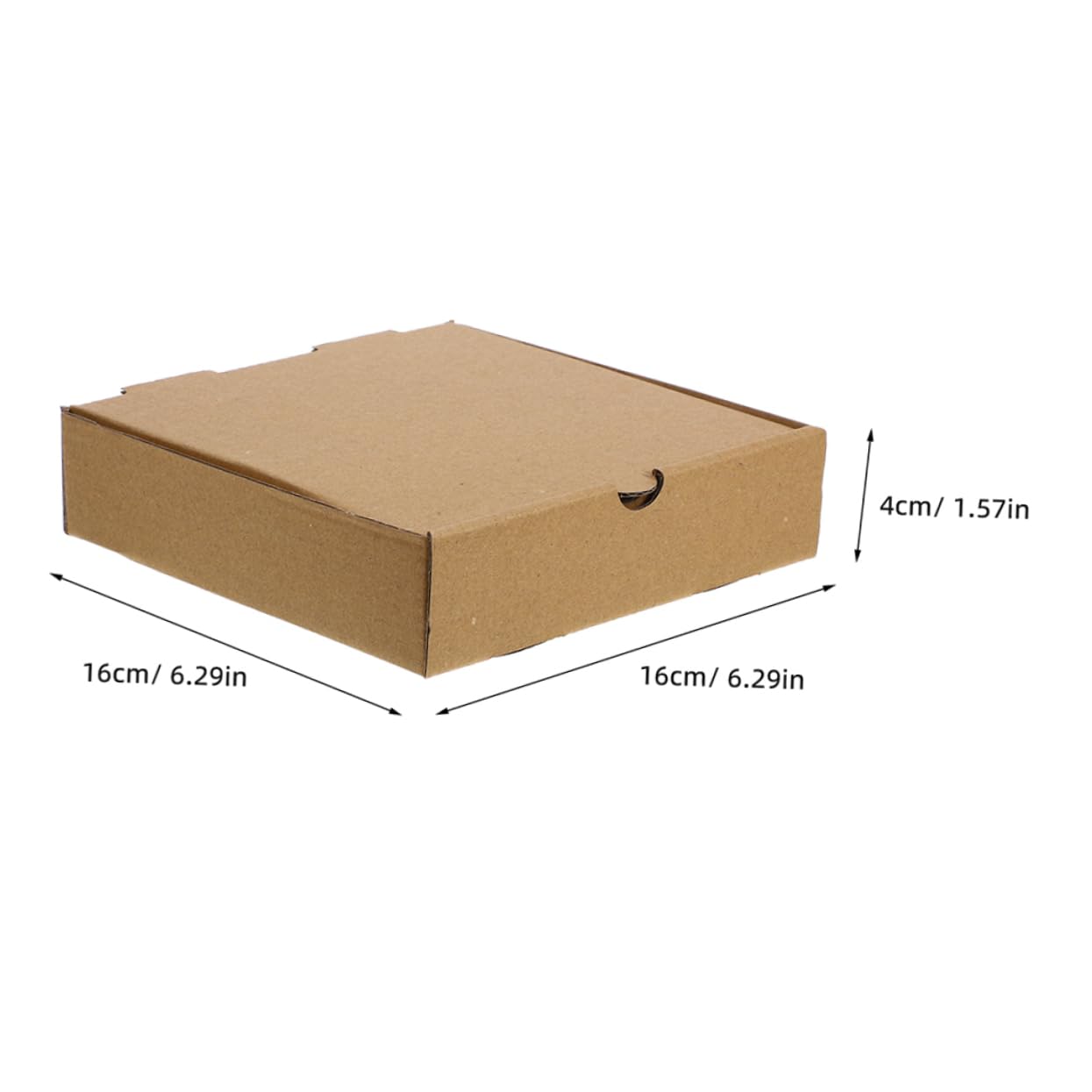 SOLUSTRE Flat Cardboard Pizza Boxes 6 Inch Square Corrugated Mini Pizza Boxes 20 Pack