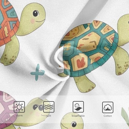 Cute Turtles Toddler Girls Underwear, Girls Cotton Underwear, 2T–8 Years3
