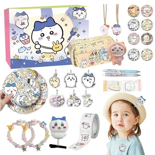 Autocollants de dessin animé pour anniversaire d'enfant et Noël, cadeau avec peluche et stickers