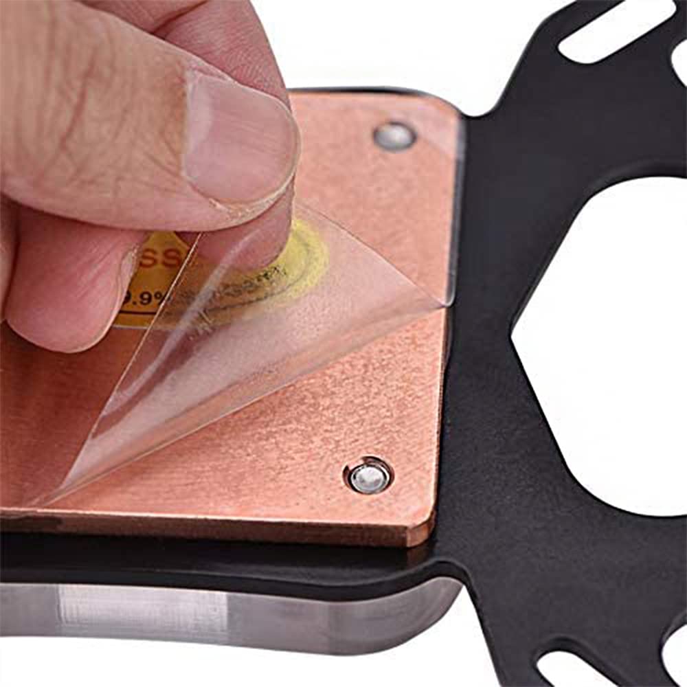 Enfriador de agua para CPU G1/4, base de cobre de 50 mm, bloque de agua universal para CPU, 5 x 5 x 3 cm, compatible con escritorio