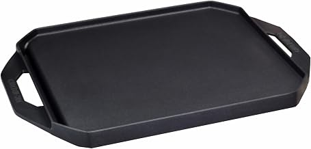GasOne GSG-10 10-Inch Non-Stick Griddle for Portable Stoves | Cast aluminum body, non-stick coating, fixed side handles, fits GasOne and other portable stoves