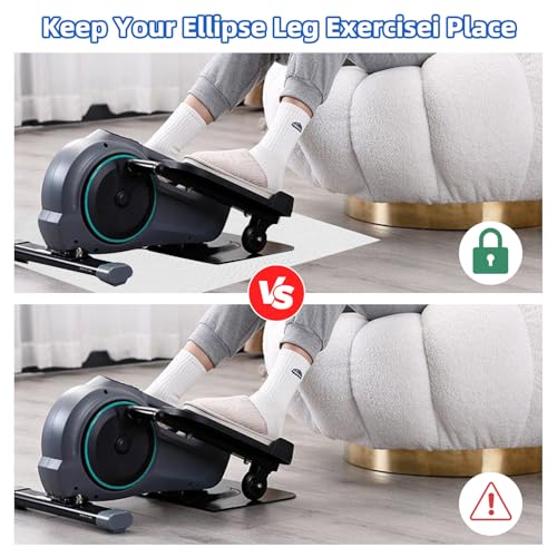 NICENEEDED Non-slip Mat for Ellipse Leg Exerciser Machine, Exercise Equipment Mat Suitable for Under Desk Elliptical Peddler Foot & Leg Pedal Exercixer, Enhanced Stability Floor Protection - Image 4