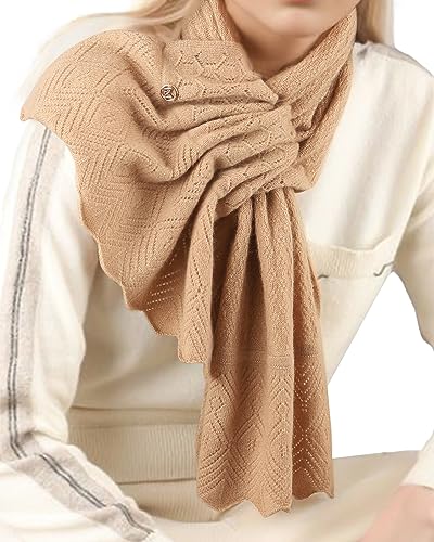 Scarf 30% Mongolian Cashmere 70% Australian Merino Wool Large Size Ultra Soft Warm Scarves with Gift Box4