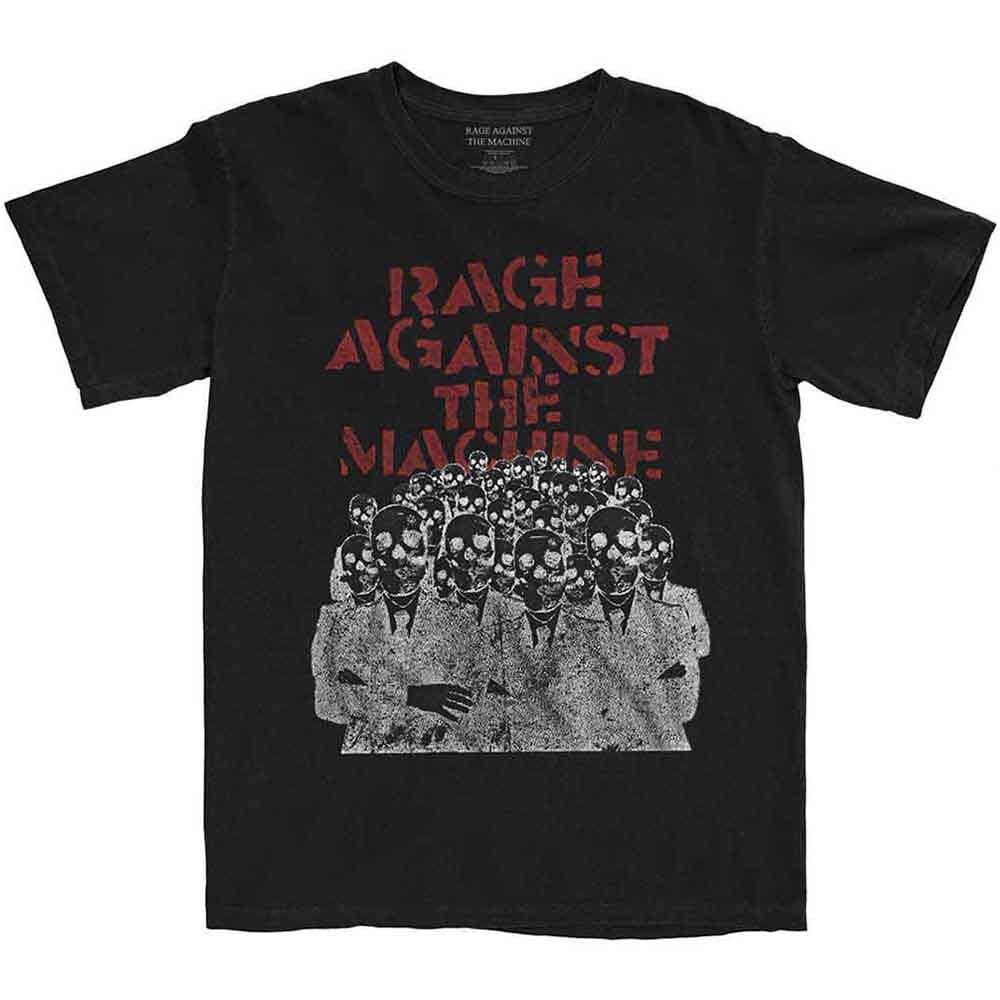 Rock Off officially licensed products Rage Against The Machine Crowd Masks T Shirt M Black