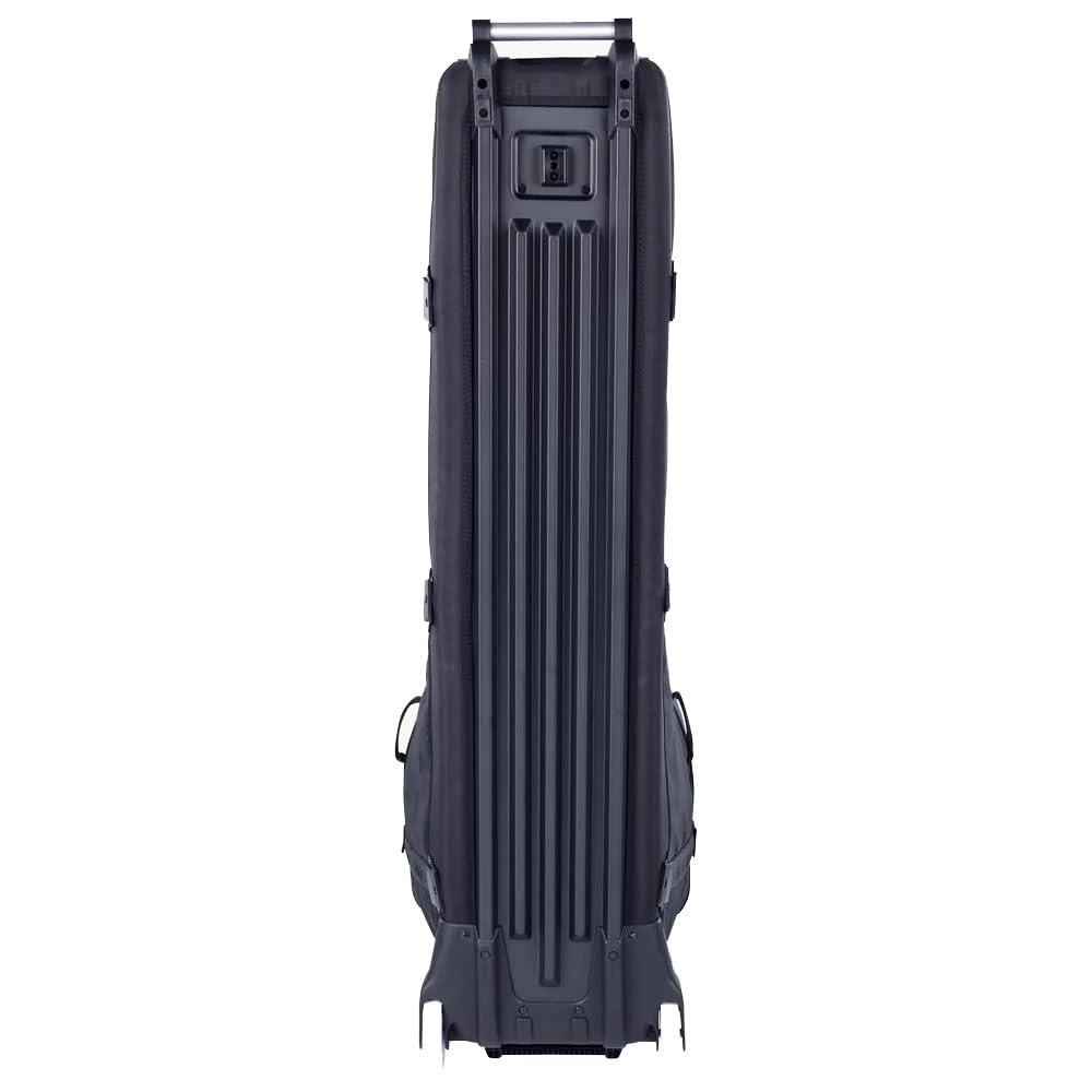 EVOC ROAD BIKE BAG PRO Walizka rowerowa (składana torba transportowa na rowery szosowe i triathlonowe, bez kokpitu i siodełka, CLIP-ON WHEEL 3.0, maks. rozstaw osi 112 cm, z BIKE STAND PRO)