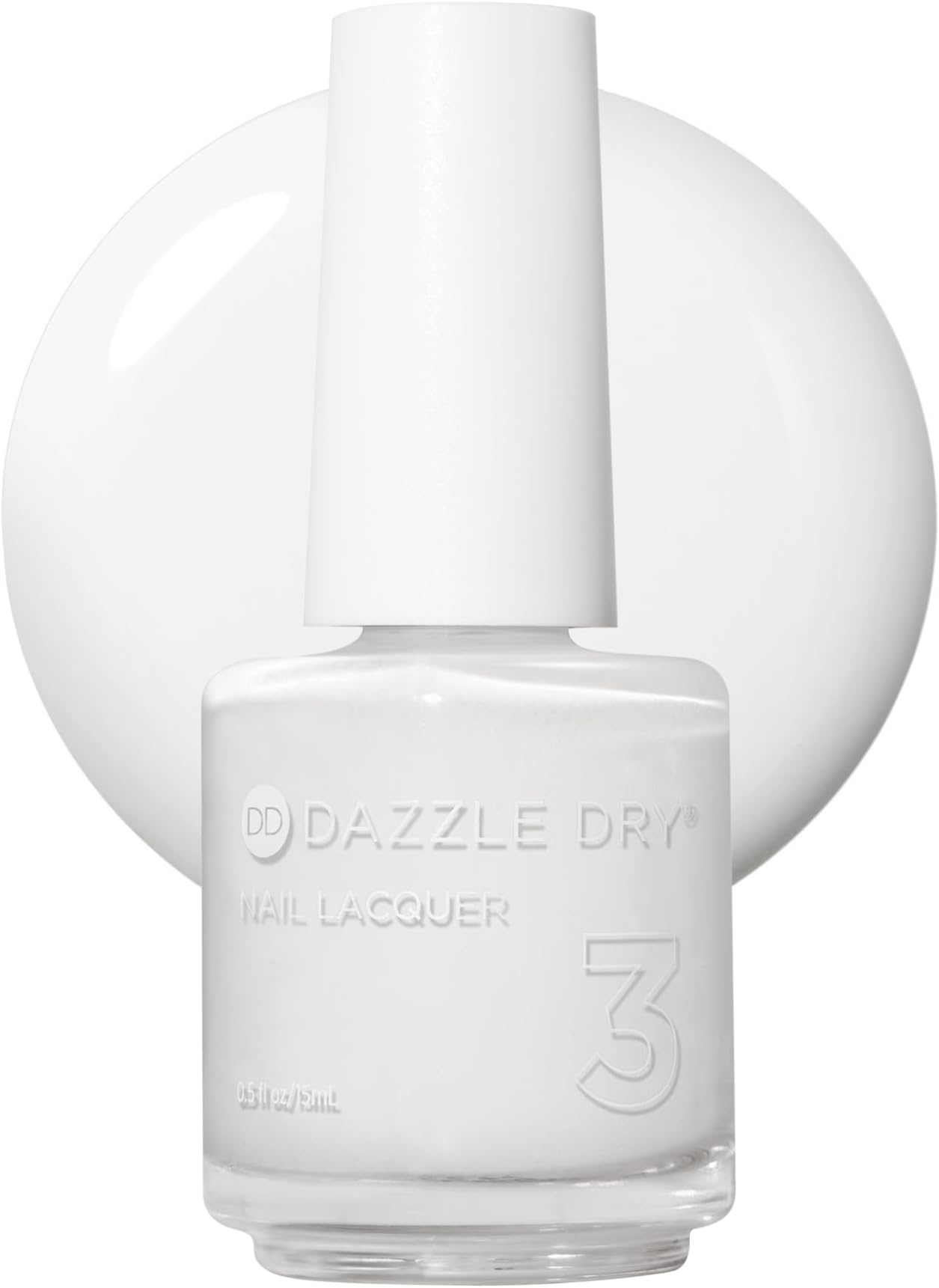Nail Lacquer (Step 3) - White Lightning - A true stark white full coverage cream. (0.5 fl oz)
