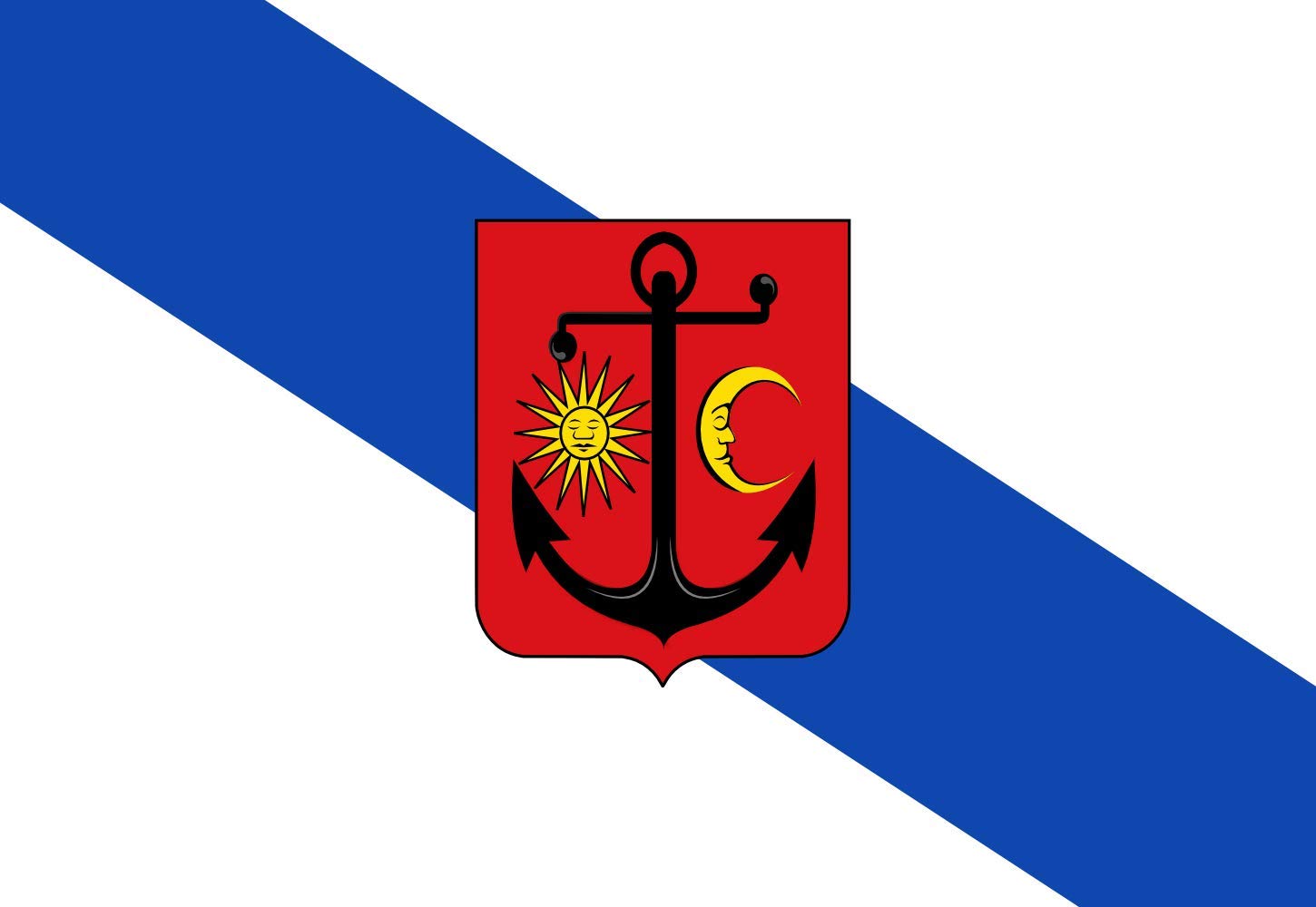Grand drapeau Sint Anna ter Muiden vlag grand format pavillon village