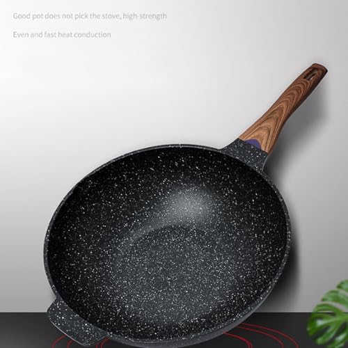 Wok de aluminio fundido con recubrimiento antiadherente 13.4 pulg miniatura 3