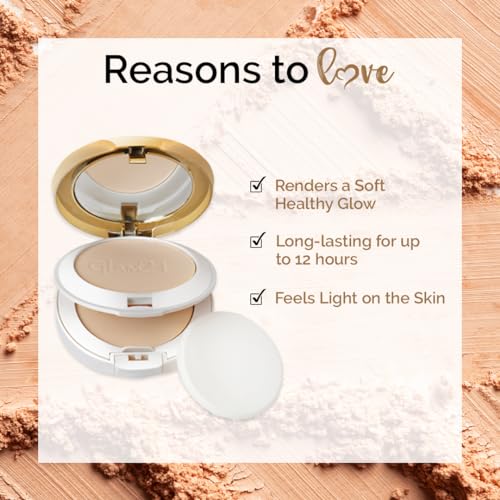 Image of Glam21 Natural Essence Oil-Control 2-in-1 Compact Powder| Long Lasting for Makeup Matte Finish with Vitamin-E| All Skin Type (Maple - 04)