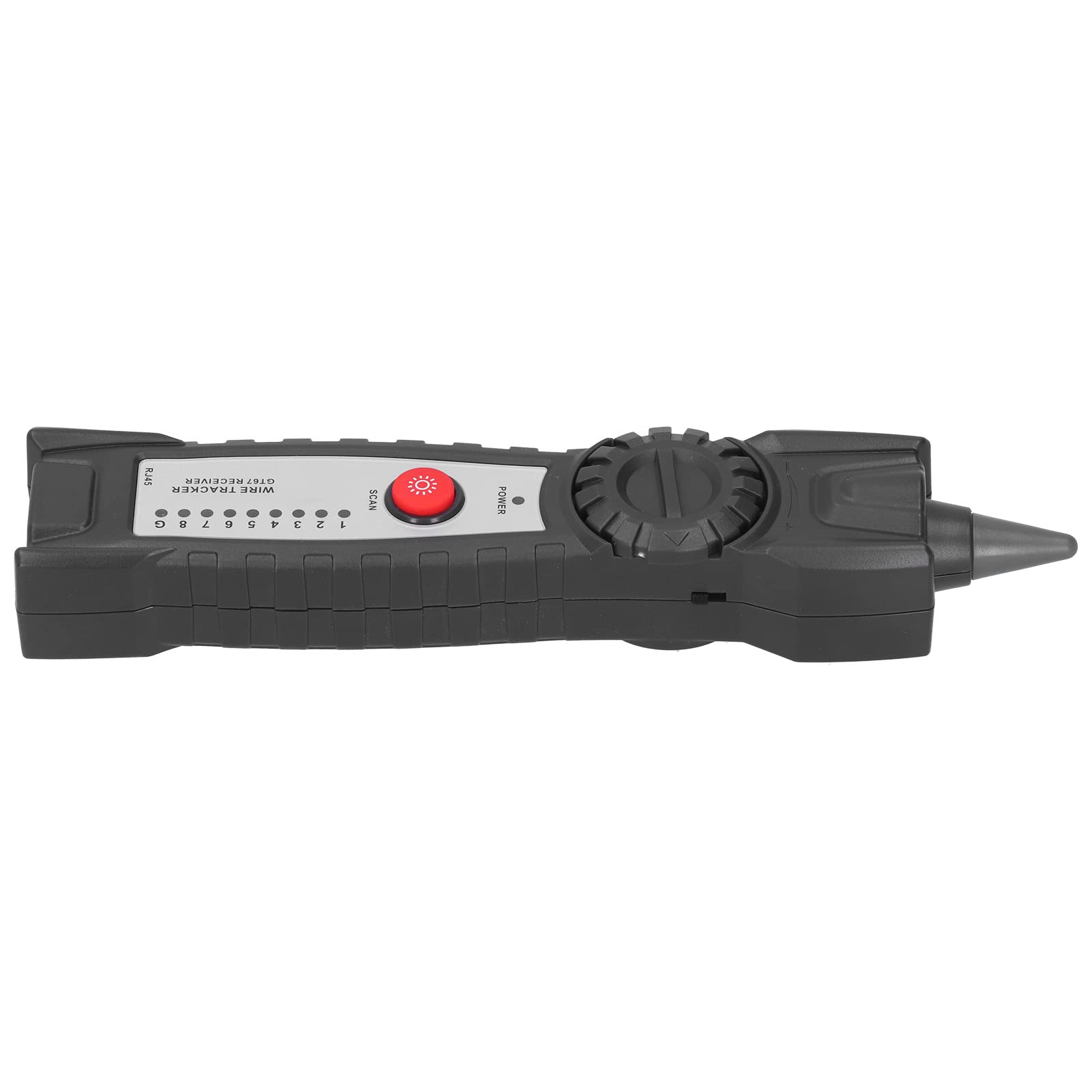 Generic Détecteur de Ligne de Câble Réseau Volume Réglable, Détecteur de Fil RJ11/RJ45 avec Lampe de Poche pour électriciens