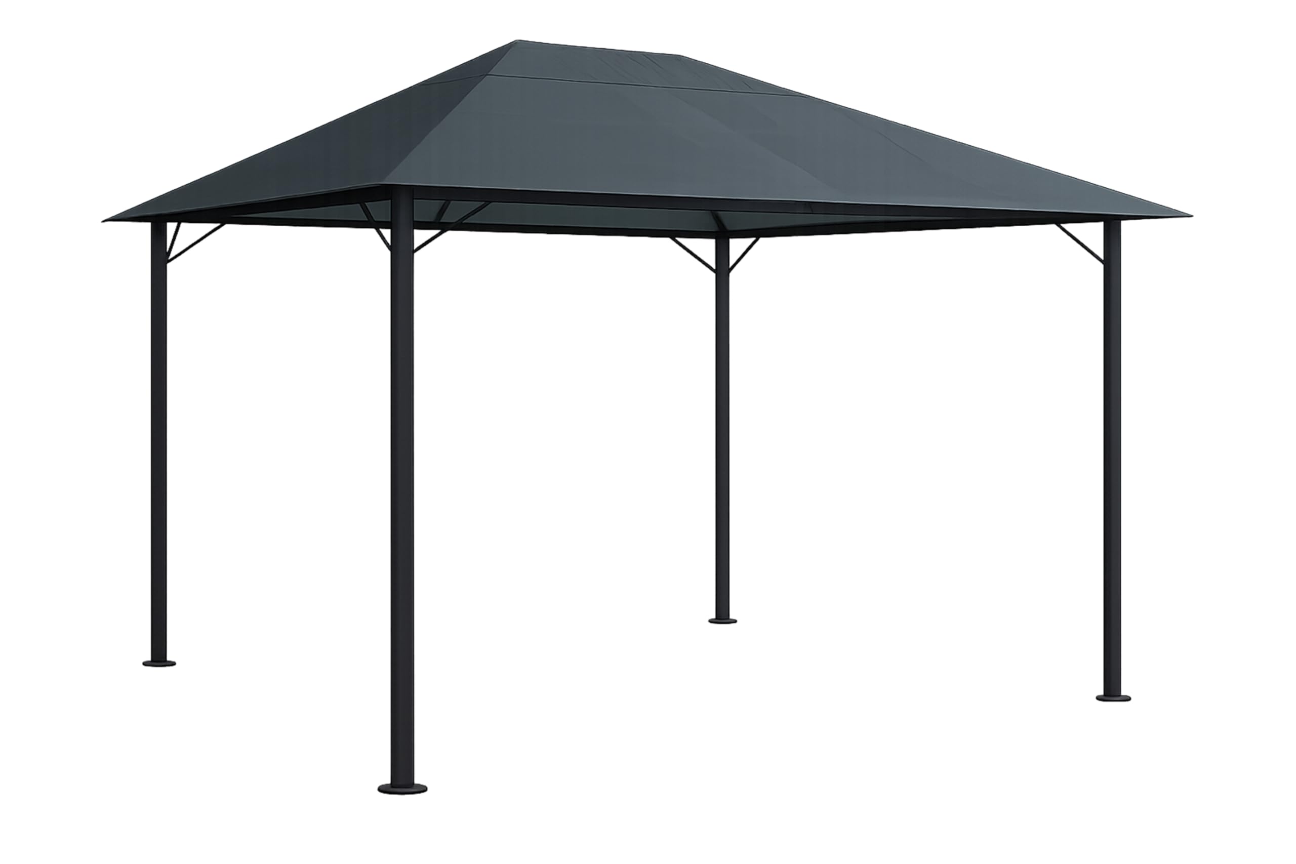 QUICK STAR Metalowy pawilon ogrodowy Nizza 3 x 4 m antyczny namiot imprezowy szary