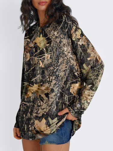 Image of Trendy Queen Womens Oversized Long Sleeve Shirts Fall Tops 2026 Basic Tees