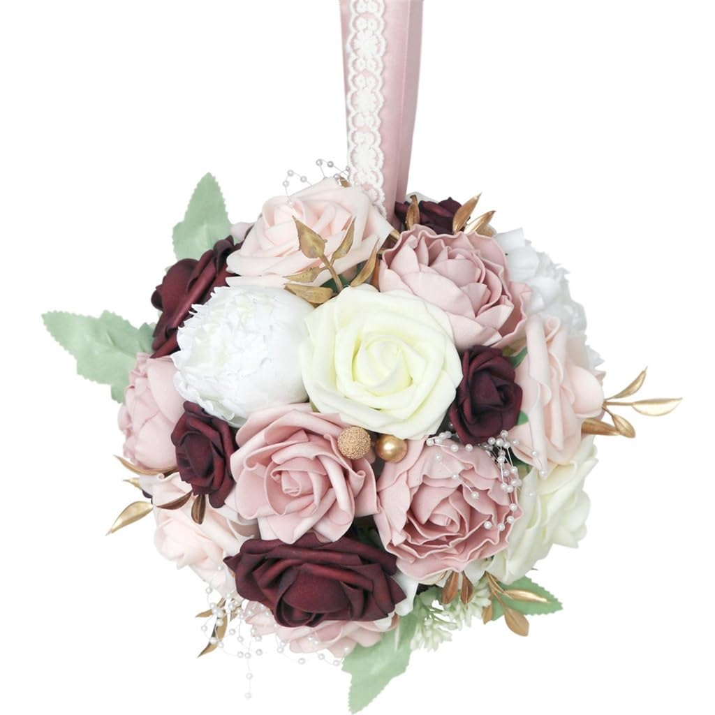 Bouquet de mariée pour cérémonie d'église et mariage rustique en soie JFDBGU