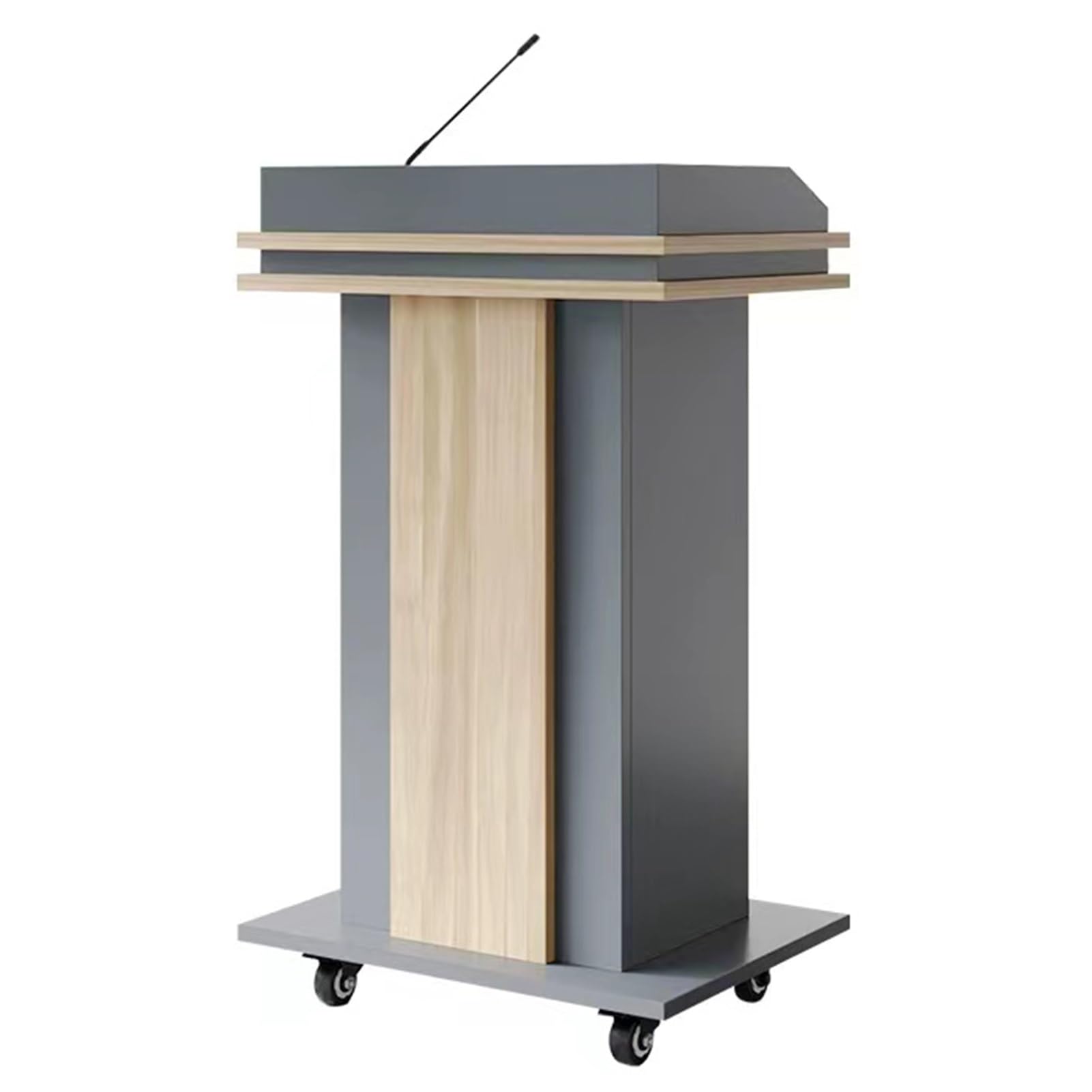Générique Pupitre en Bois Portable et réglable avec Rangement pour églises et événements, Support idéal pour Les Enseignants, Les présentations et Les conférences (A4)