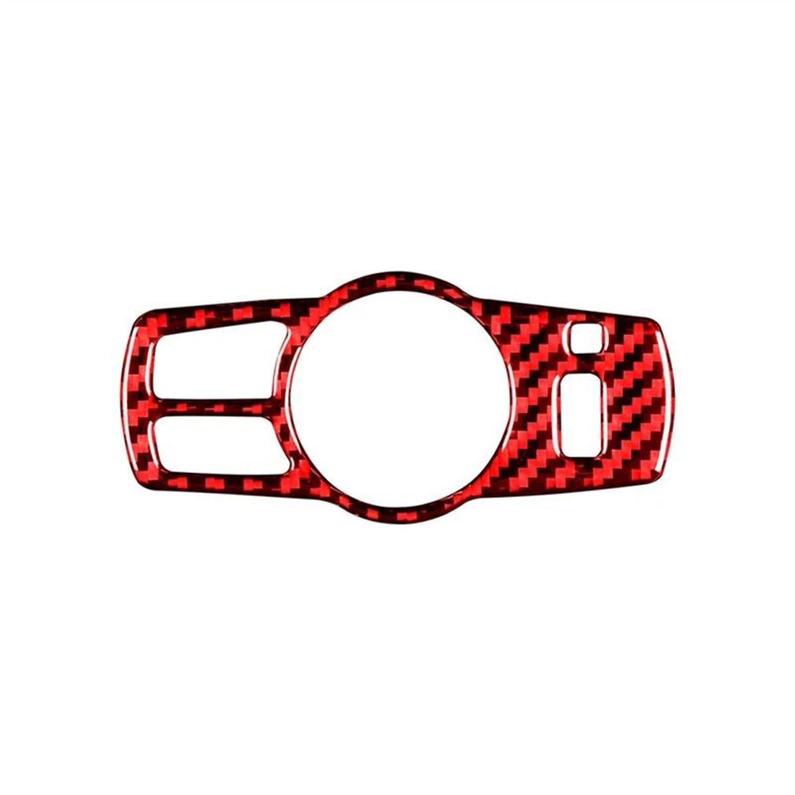 Piwine Rosso Car Interior Accessories Modification Headlight Switch Decoration Frame Trim Stickers For 5 Series F10 F18 2011-2017