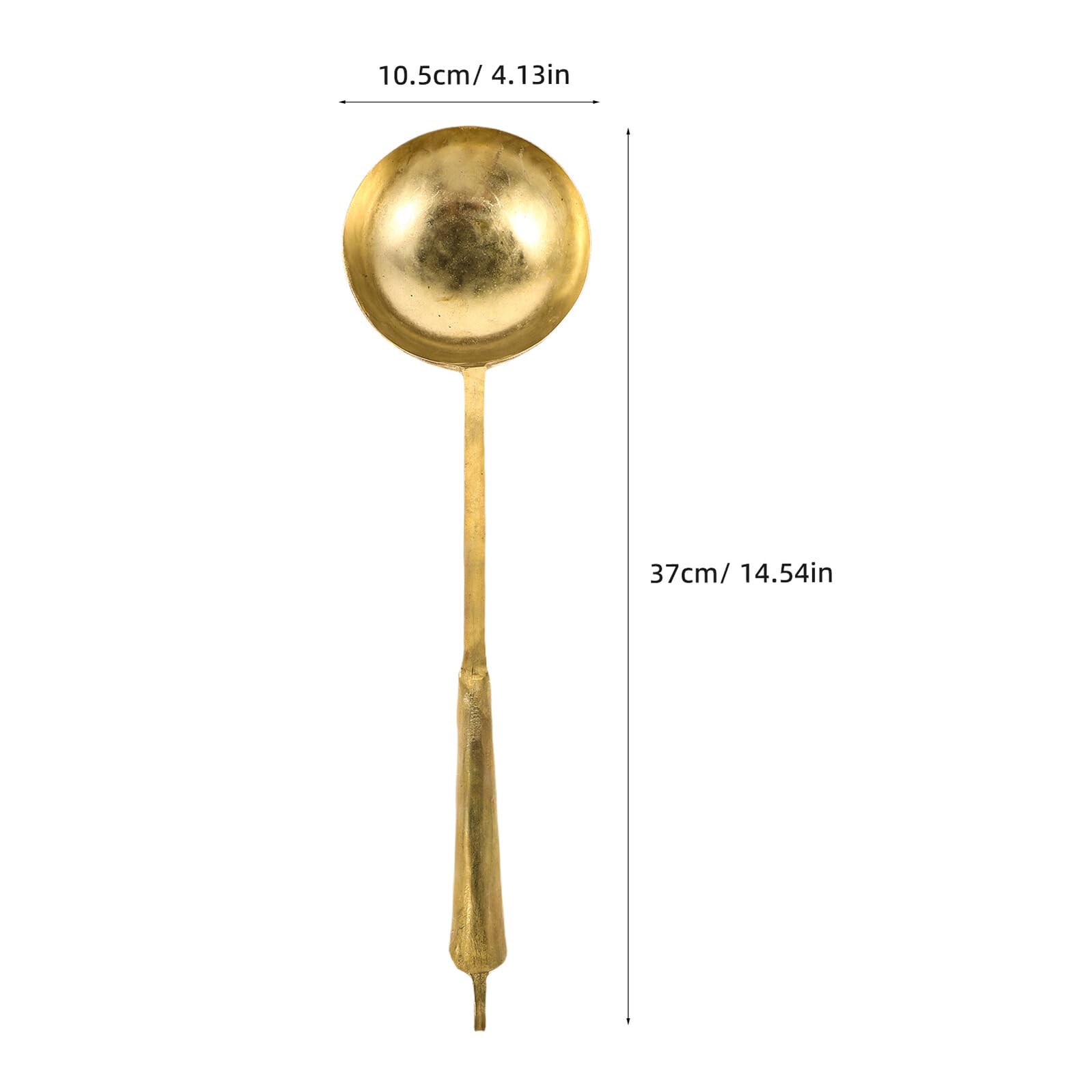 Baluue Cuchara de Latón Puro para Pintura de Azúcar Cucharita Pequeña Resistente al Calor Multiusos para Postres Café y Festivales Tradicionales Herramienta Precisa para Arte de