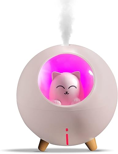 Mini humidificador ultrasónico ultrasilencioso con USB, lindo humidificador de niebla fría, para niños, habitación del bebé, habitación del bebé, 7