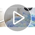 Plush Fluffy Tie Dye Mint Green Comforter Cover Twin Set – Faux Fur Plush Tie Dye Mint Green Bedding 2-Piece Set (1 Furry Duvet Cover + 1 Shaggy Pillow Sham) Cozy Bed Set