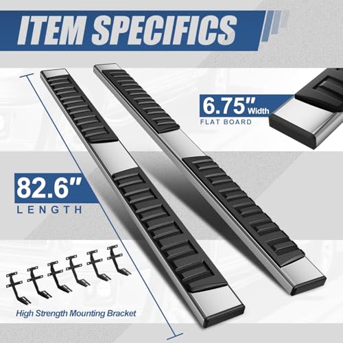 Estribos laterales para Ford F-Series 2015-2025 acero inox miniatura 3