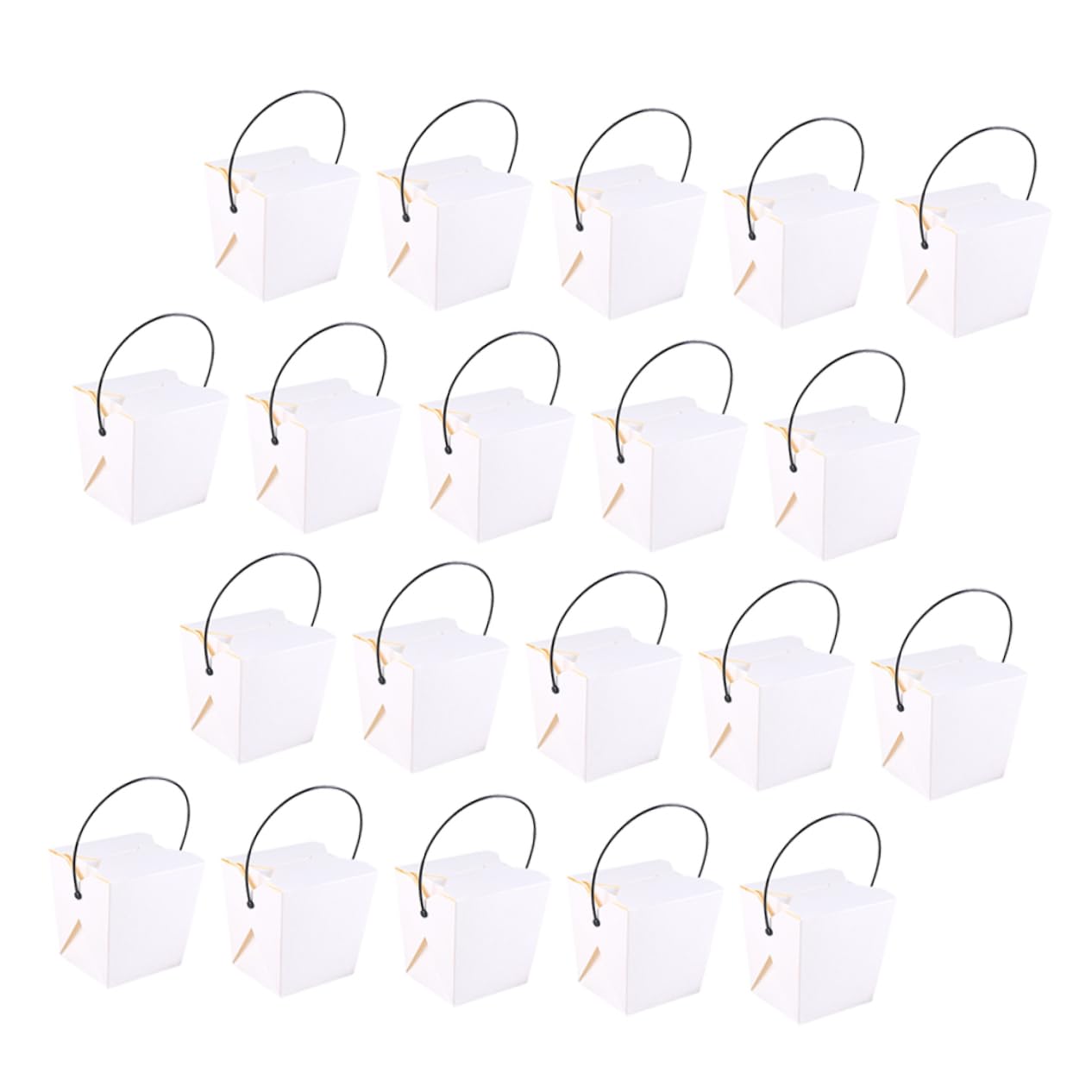 KOCKSHION 24pcs Boxes Chinese Take Out Boxes Take-out Snacks Holder Snack Container Containers for Food Kraft