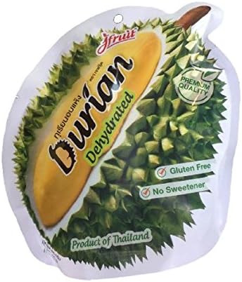 Durian Dehydrated Thai Fruit Snacks, 65 gram.