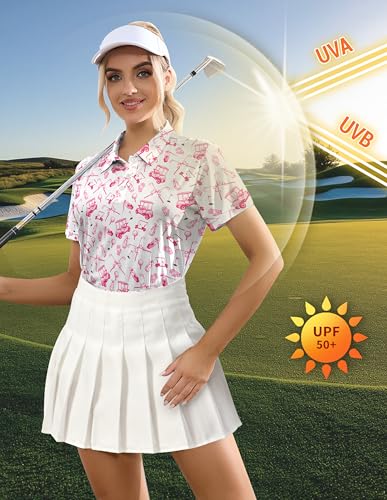 Womens Golf Shirts Moisture Wicking Golf Polo Shirts Quick Dry Short Sleeve for Women Tennis Shirts3