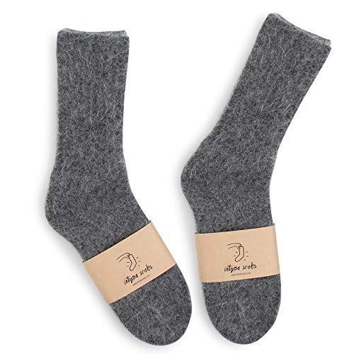 Soft Angora Crew Socks Pastel Color Winter Socks2