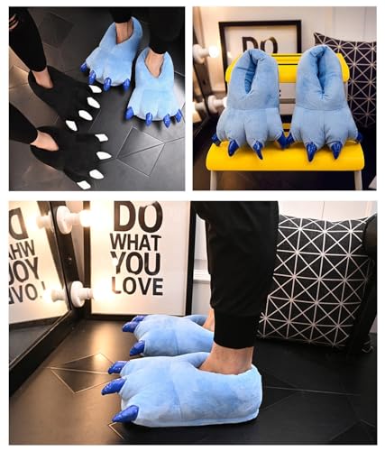 Unisex Paw Claw Slippers Funny Animal Plush Costume Shoes Plush Fuzzy Warm Home House Shoes Slipper for Indoor2
