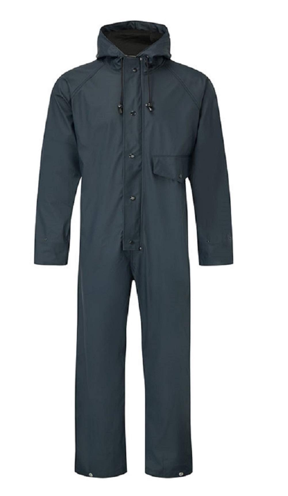 Blue Castle Stretchable Coveralls Waterproof Overalls Ideal Work Fish Boat Sail (XL Chest to Fit 48-50", Navy Blue)