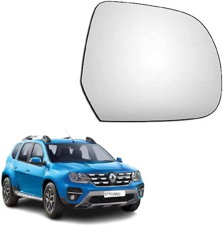 Side View Mirror Glass Plate compatible with Renault Duster 2012-2021 Model (RIGHT DRIVER SIDE)