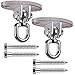 SELEWARE 2 Pièces 900KG Capacité 304 Acier Inoxydable Crochet De Plafond, Suspension Trainer Kit de Suspension pour Chaise accrochante, Lampe accrochante, hamac, Sac de Boxe, entraîneur de Bride