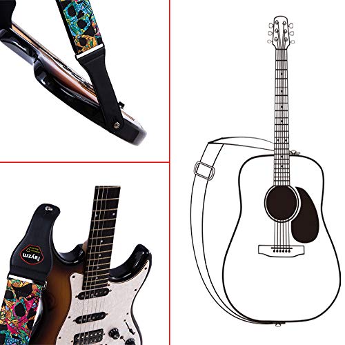rayzm Sangle en Coton pour Guitare Acoustique/électrique ou Basse,6.5cm de Large pour les Adultes (Trop Grand pour les… - Les Beatles, Paul McCartney, John Lennon, RIngo Starr, George Harrison rayzm Sangle en Coton pour Guitare Acoustique/électrique ou Basse,6.5cm de Large pour les Adultes (Trop Grand pour les… – Image 7