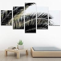 SIGNWIN 5 Panel Canvas Wall Art Tree Against Sky III for Home Decorations Ready to Hang - 60