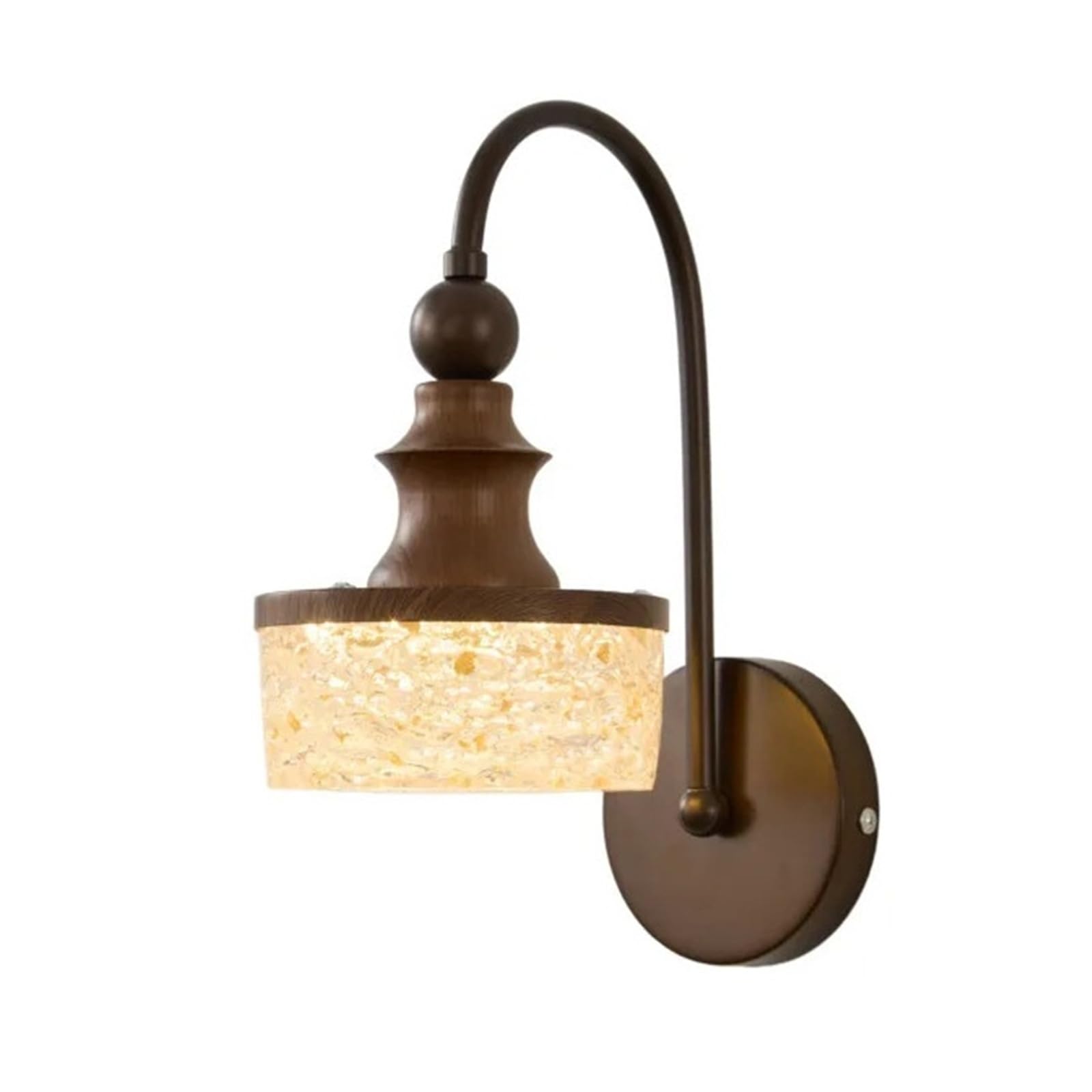 Kexcftg Wall Lamp European Retro Simple Led Living Room Corridor Porch Study Bedroom Bedside Decorative Lighting