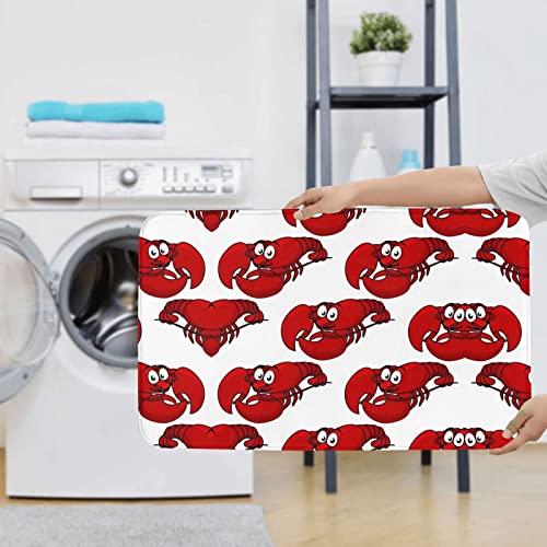 Roter Karabinerdruck Teppich Matten Pads Badematte Badteppich Set 3 Stück + Konturteppich + Toilettendeckelbezug – Bild 8