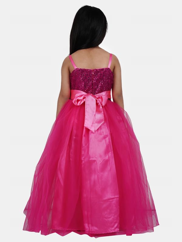 Image of Girl's Synthetic A-Line Maxi Dress