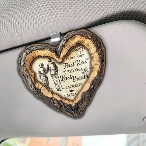 Heartfelt Memories Custom Couple Car Visor Clip - Personalized Picture Holder for Lovebirds - Perfect Anniversary Gift by HOOKSTRIKE - Image 3